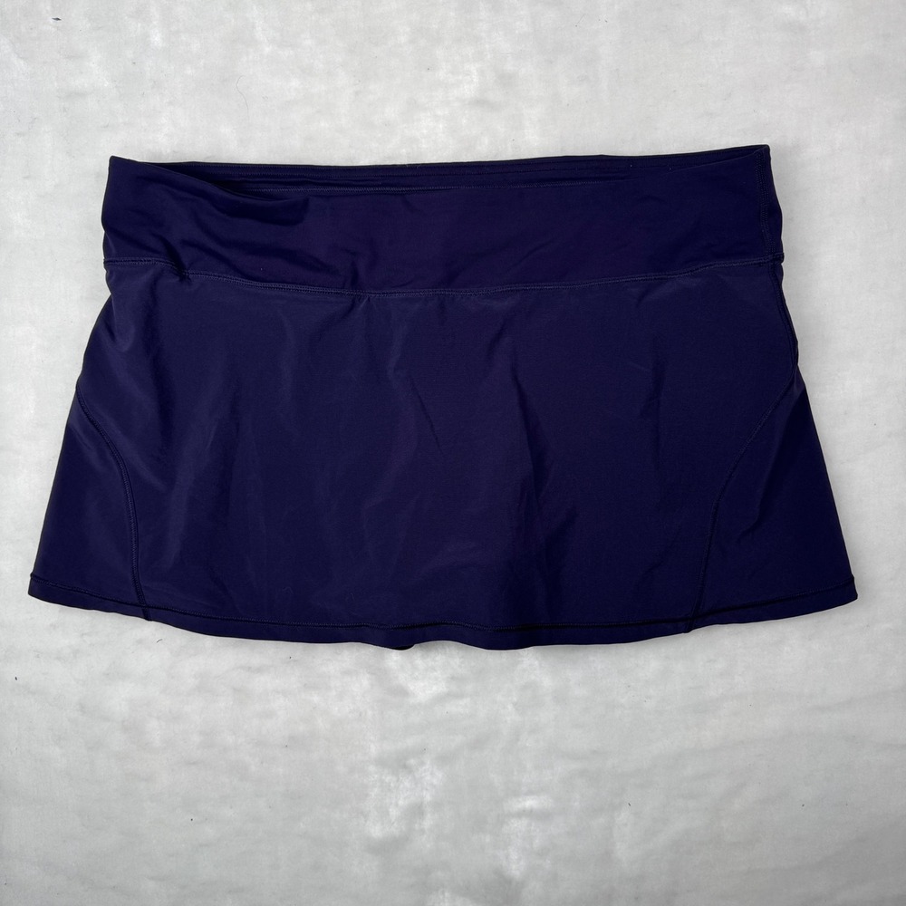 Lululemon Circuit Breaker Skirt II Sz 12 Purple Pleated Athletic Activewear